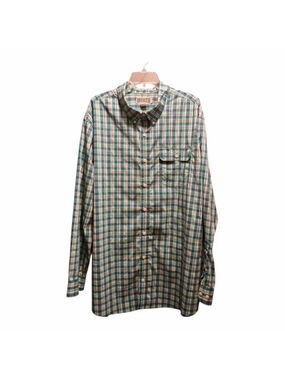 Duluth Trading Co. Men's 2XL Tall Plaid Performance Shirt JC484